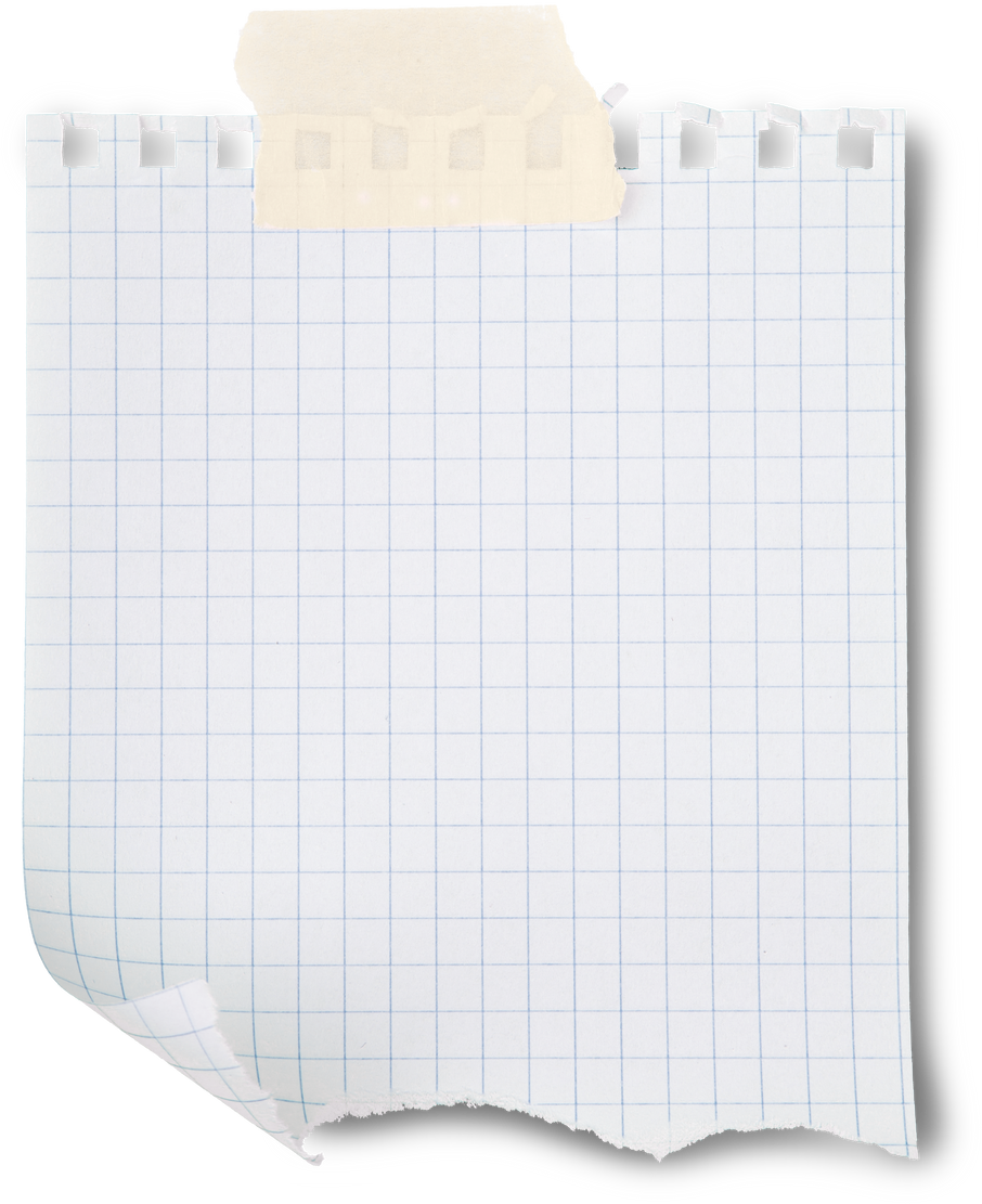 blank note with tape